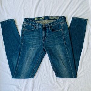 Madewell High Rise Skinny Skinny Jeans Dark Wash